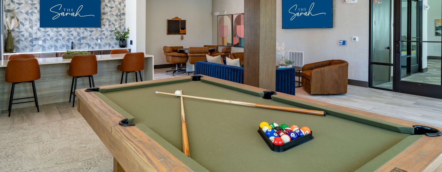 billiards in clubhouse